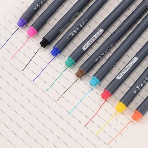 Superfine Hook Line 0.38mm Hand-painted Children Painting Art Water Color Pen Set