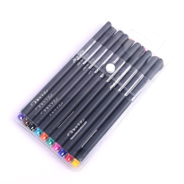 Superfine Hook Line 0.38mm Hand-painted Children Painting Art Water Color Pen Set