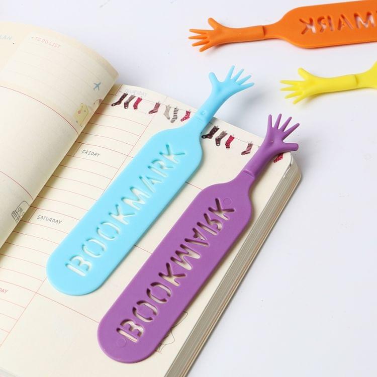 2 PCS HELP ME Pattern Creative Plastic Bookmark School Supplies Student Stationery, Random Color Delivery