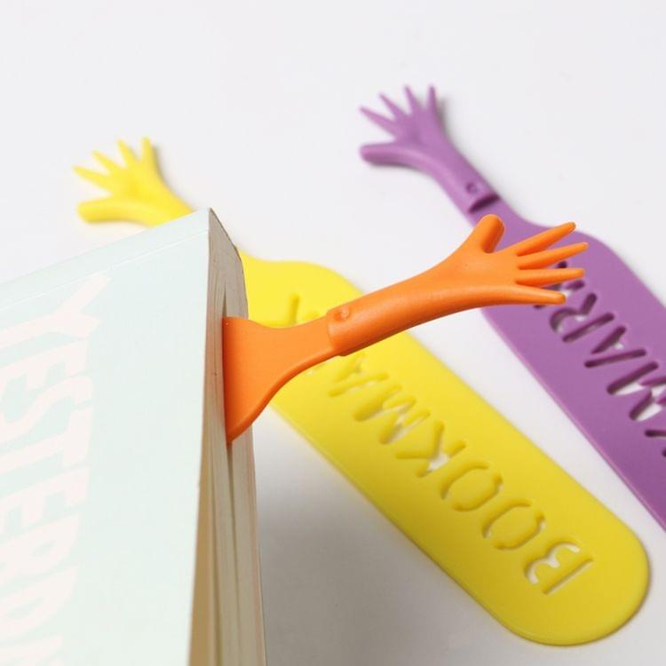2 PCS HELP ME Pattern Creative Plastic Bookmark School Supplies Student Stationery, Random Color Delivery