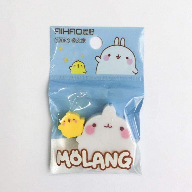 12081 3 PCS Cute Cartoon Rabbit Duck Eraser School Office Supplies Student Stationery