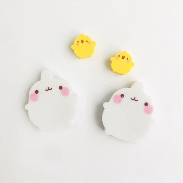 12081 3 PCS Cute Cartoon Rabbit Duck Eraser School Office Supplies Student Stationery