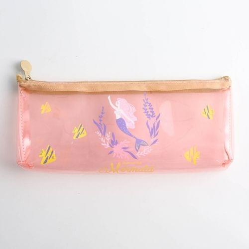 2 PCS YK10 Kawaii Pencil Case Dream mermaid Gift School Pencil Box Pencilcase Pencil Bag School Supplies Stationery(Pink)