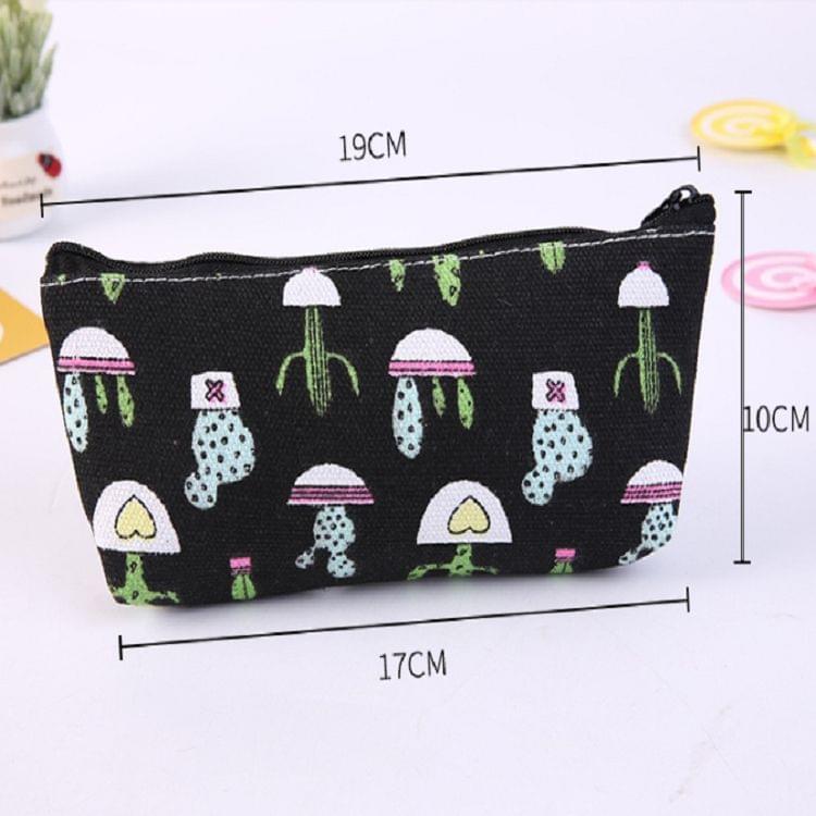 2 PCS Kawaii Cute Cactus Plant Pencil Case School Supplies Pen Case(Red)