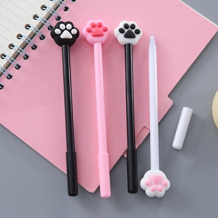 2 PCS Cat Paw Gel Pens Signature Pen School Office Gift stationery Random Color Delivery