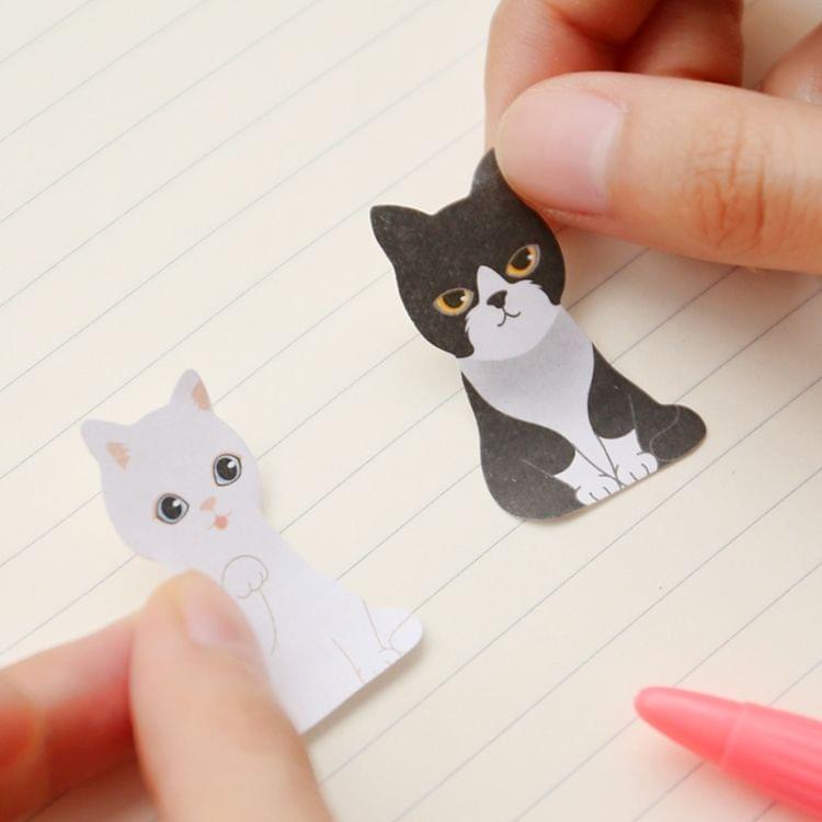 3D Kawaii Cat Box Stickers Cute Cartoon Stationery Sticky Notes(Yellow Cat)
