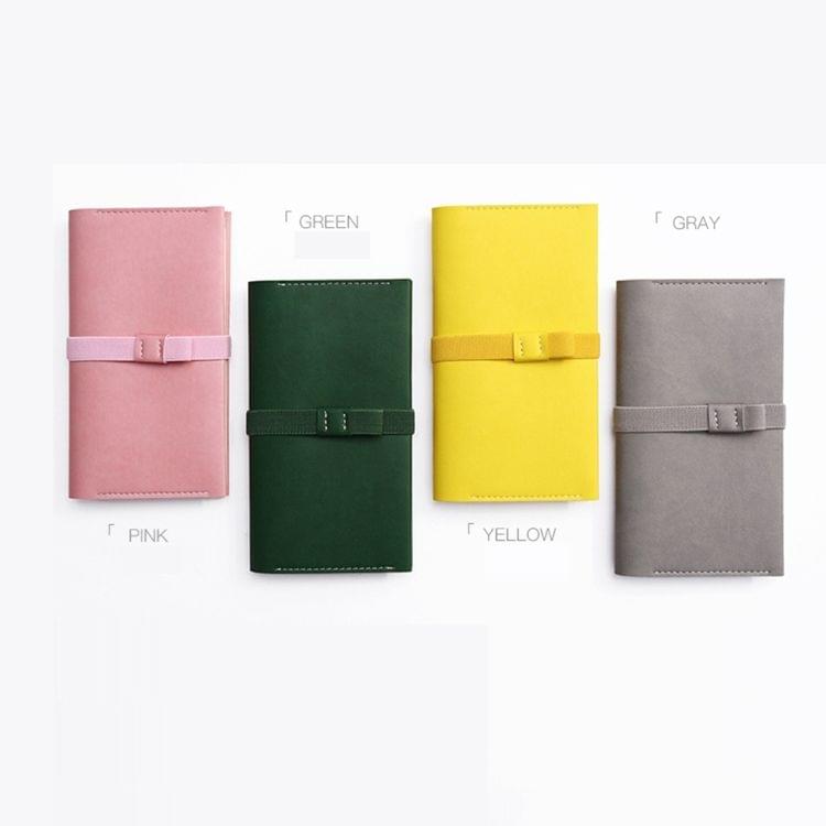 Original Carry on Notebook SIM Portable Traveler Notebook School Office Supplies Standard Style, Size:22.2*11.5cm (Army Green)