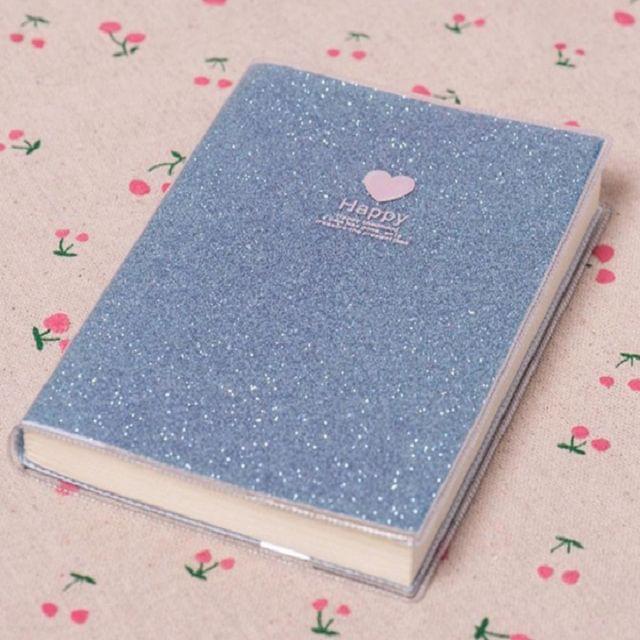 10 PCS Creative PVC Notebooks Paper Diary School Shiny Cool Kawaii Agenda Schedule Planner Sketchbook, Random Color Delivery