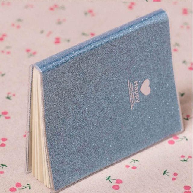 10 PCS Creative PVC Notebooks Paper Diary School Shiny Cool Kawaii Agenda Schedule Planner Sketchbook, Random Color Delivery