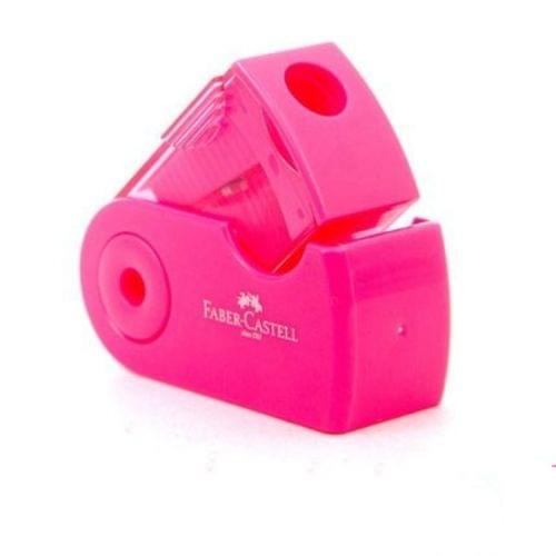 2 PCS Manual Push Pull Pencil Sharpener Single Hole Double Hole Multi-functional Office Stationery(Single pink)