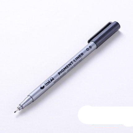 Micron Ink Marker Pen Black Fineliner Sketching Pens 0.6mm