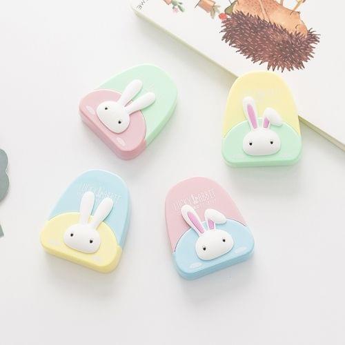 XZD007 2PCS Cute Cartoon Creative Rabbit Pattern Correction Tape School Supplies Student Stationery, Random Color Delivery