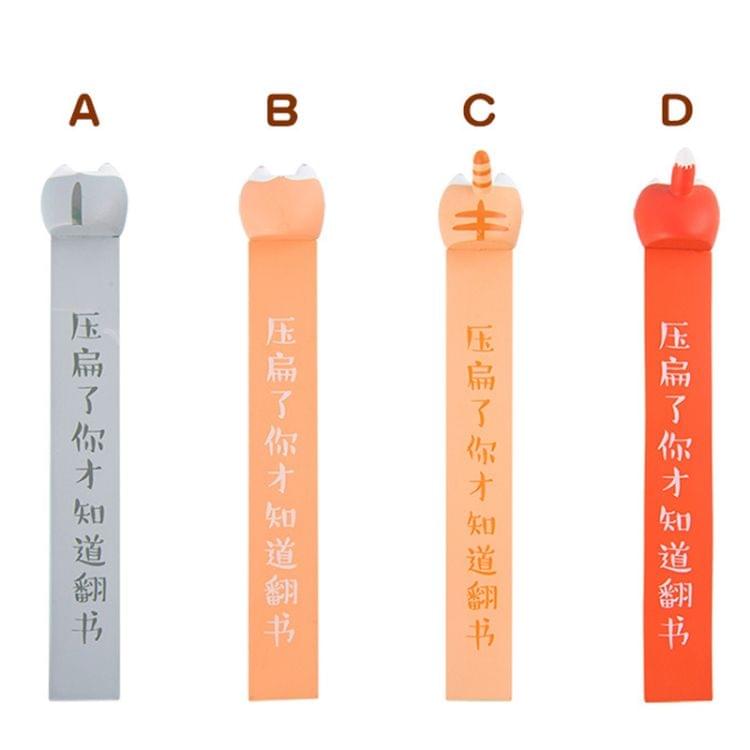 2 PCS Lovely Cartoon Animals Ass Bookmarks(Orange Cat)