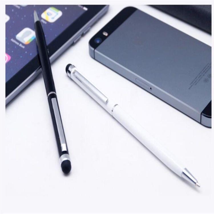 2 PCS Touch Pen Capacitive Touch Ballpoint Pen Children Student Stationery School Office Supplies, Ink Color:Black(Red)