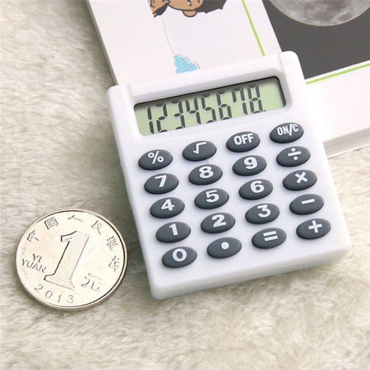 Pocket Cartoon Mini Calculator Candy Colors Handheld Coin Batteries Calculation Tool(Color Radom Delivery)
