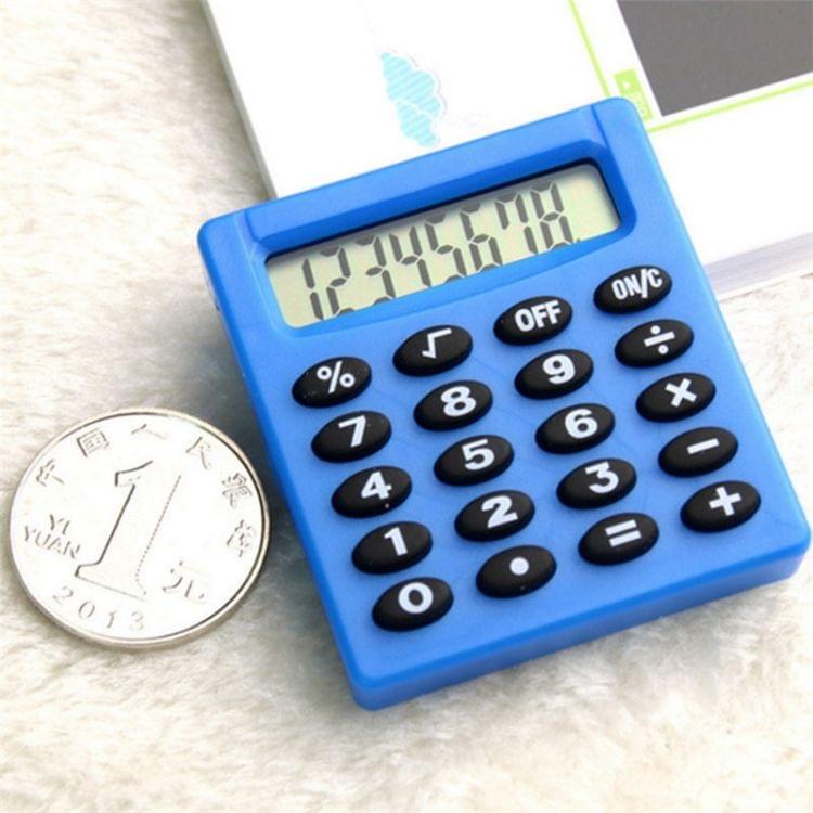 Pocket Cartoon Mini Calculator Candy Colors Handheld Coin Batteries Calculation Tool(Color Radom Delivery)