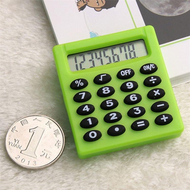 Pocket Cartoon Mini Calculator Candy Colors Handheld Coin Batteries Calculation Tool(Color Radom Delivery)