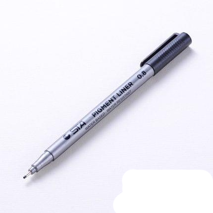 Micron Ink Marker Pen Black Fineliner Sketching Pens 0.8mm