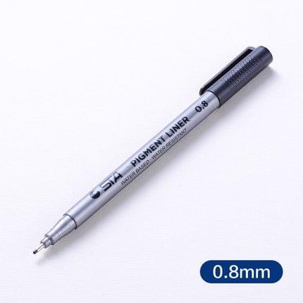 Micron Ink Marker Pen Black Fineliner Sketching Pens 0.8mm