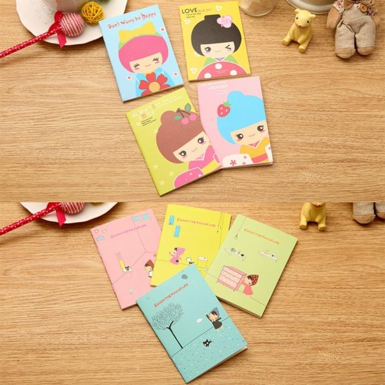 20 PCS Student Creative Cute Cartoon Diary Copy Notebook