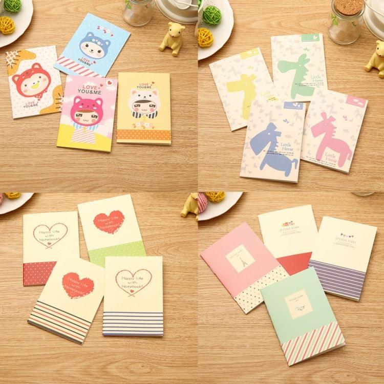 20 PCS Student Creative Cute Cartoon Diary Copy Notebook