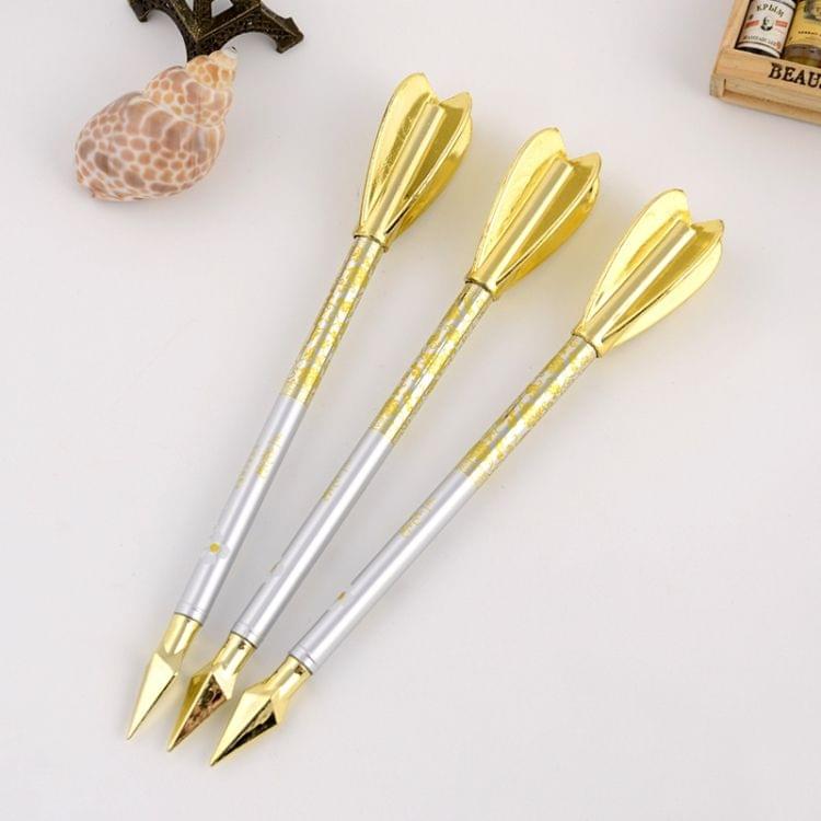 10 PCS Creative Darts Arrow Pens Black 0.5mm Gel Pen Signing Pen School Office Supplies Stationery,Random Color Delivery