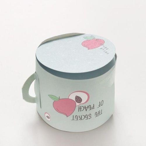 400 Sheets Creative Cute Fruit Cup Shaped Memo Pads Message Note Paper Message Sticky Note(Peach)