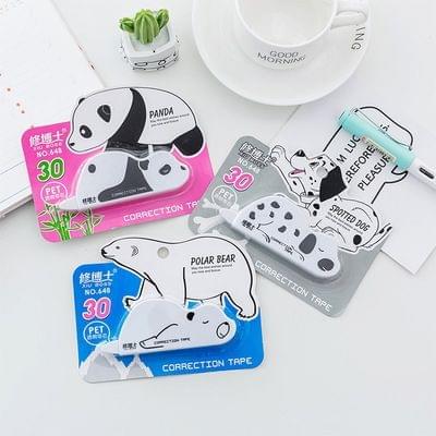 2 PCS Cute Creative Animal Shape Correction Belt Office School Supplies Student Stationery Random Color Delivery