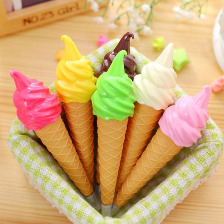 3 PCS Ice Cream Ballpoint Pens Office and School Kids Children Students Ball pen Stationery Random Color Delivery