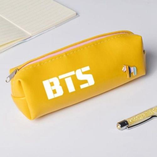 Ponies Trojan Horse Colour Leather Pencil Bag(Yellow)