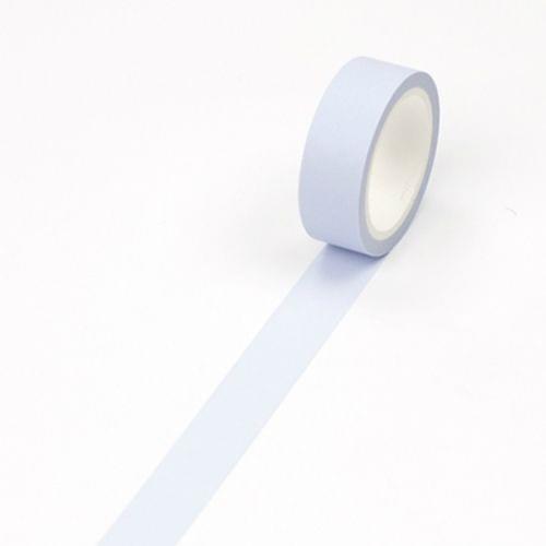 Soft Color Washi Tape Pure DIY Masking Decorative Stickers Stationery(Powder Blue)