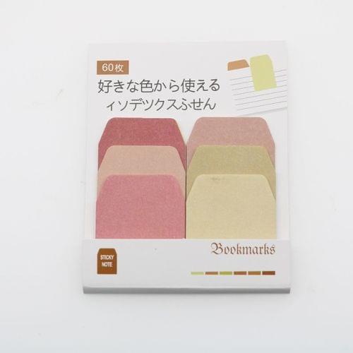2 PCS Sticky Stickers Color Index Cards Notebooks Paper Pads Memo Notes Paper Stationery(Short yellow)
