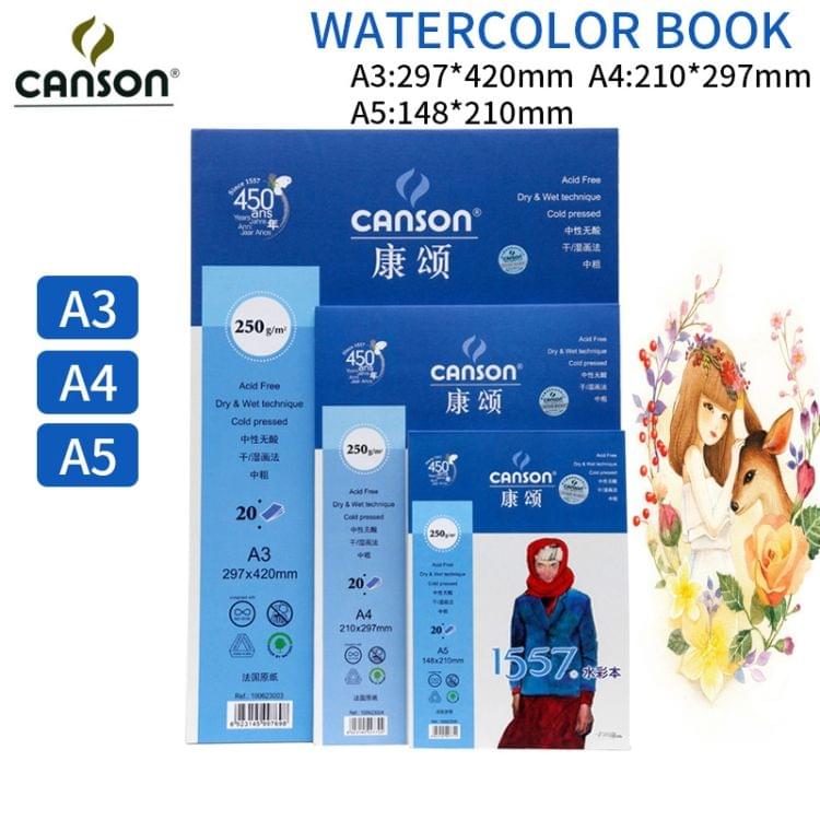 Professional Watercolor Painting Paper 20 Sheets Watercolor Book A5 148 x 210mm