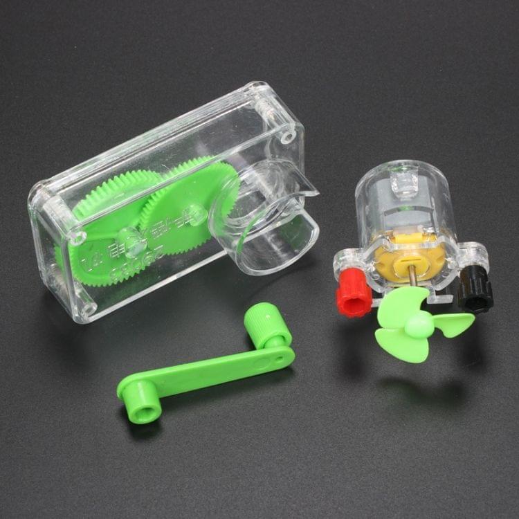 Detachable DIY Hand Crank Generator Teaching Equipment for Student Physics Experiments