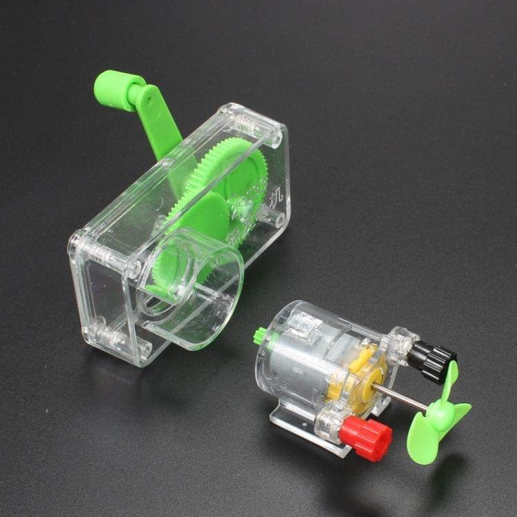 Detachable DIY Hand Crank Generator Teaching Equipment for Student Physics Experiments