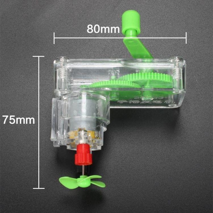 Detachable DIY Hand Crank Generator Teaching Equipment for Student Physics Experiments