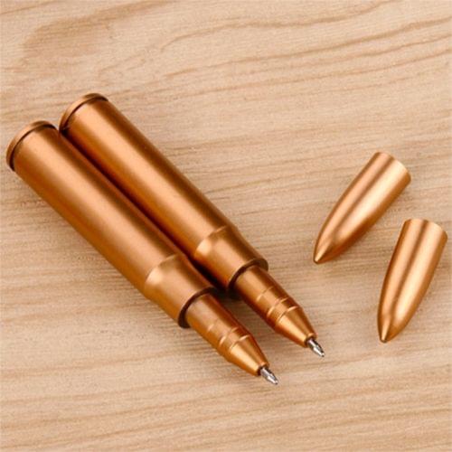 5 PCS Creative Plastic Bullet Shape Ballpoint Pen Students School Unique Writing Ball Pens Stationery Office Supplies