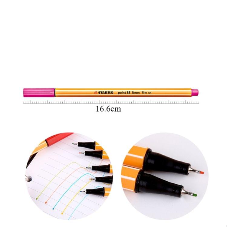 0.4mm Marker Pen Slim Plastic Hook Line Pen Watercolor Sketch Drawing School Art Supplies( Black)