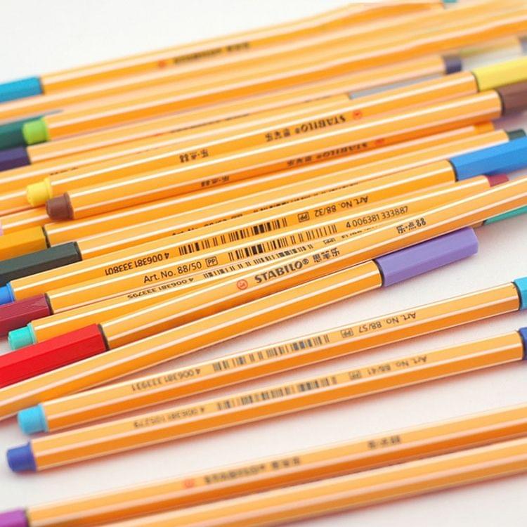 0.4mm Marker Pen Slim Plastic Hook Line Pen Watercolor Sketch Drawing School Art Supplies( Black)