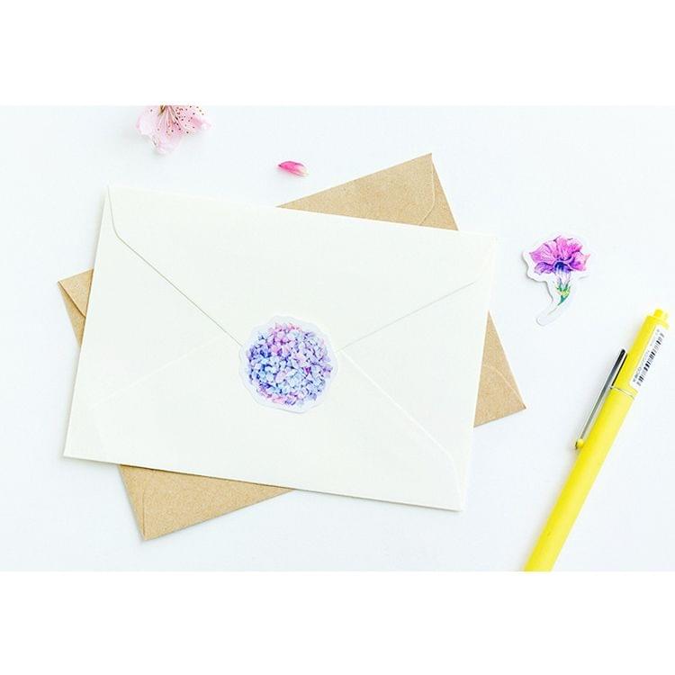 Journal Decoracion Cute Diary Flower Stickers Scrapbooking Flakes (Rose Red)