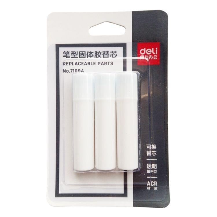 10PCS  Deli Glue Stick Cute Stationery Pen Solid Stick Refills Strong Adhesion High Viscosity Glue Office School Supplies