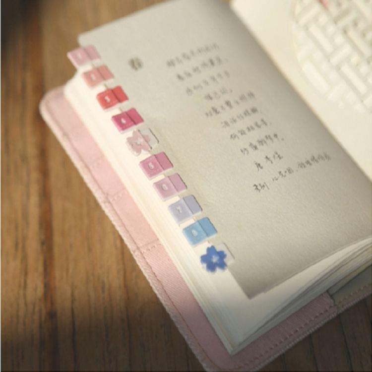 Sakura Theme Delicated Floral Journal Cover Standard A6 Paper Book Refilled Book, Size:Only A6 cloth cover(Navy Blue)