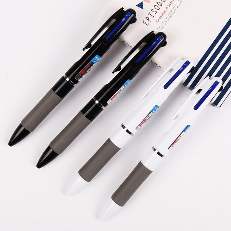 3 PCS 0.7mm Blue Red Black Ink Ballpoint Pen Office Supplies 3 in 1 Plastic Flexible Pen Random Color Delivery