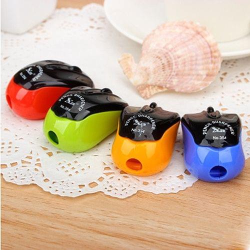 10 PCS Creative Mouse Style Pencil Sharpeners Mechanical Machine School Stationery Office Supplies, Random Color Delivery