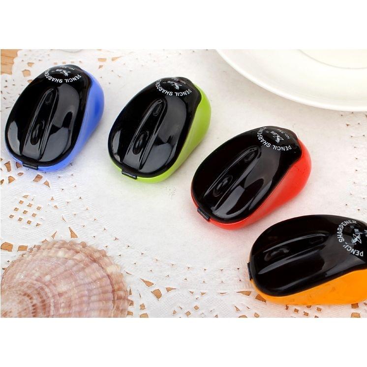 10 PCS Creative Mouse Style Pencil Sharpeners Mechanical Machine School Stationery Office Supplies, Random Color Delivery