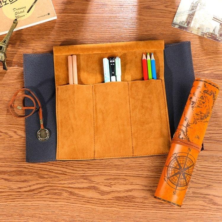 Simple Style Creative Stationery Bag Pencil Bag(Yellow)