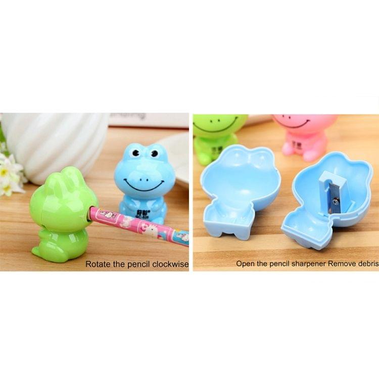 Kawaii Frog Shape Pencil Sharpener Cutter Knife Gift Student Stationery, Random Color