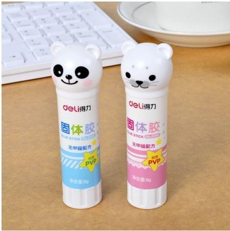 Animals Shape Solid Glue Stick High Viscosity School Supplies Students Children, Random Color Delivery(White)