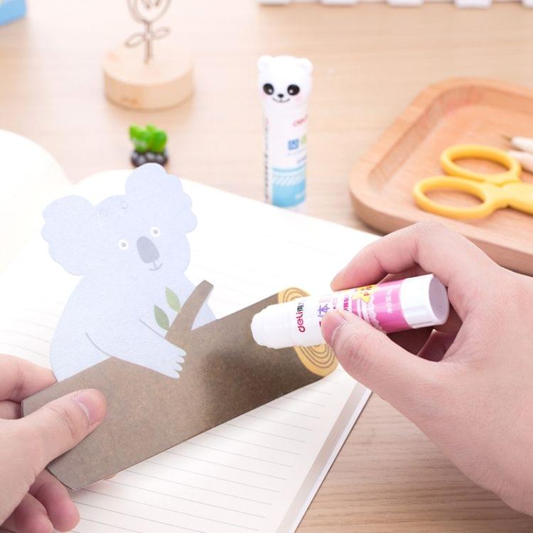 Animals Shape Solid Glue Stick High Viscosity School Supplies Students Children, Random Color Delivery(White)