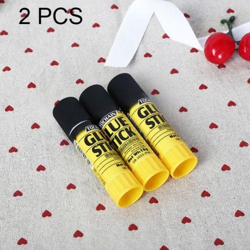 2 PCS School Supplies Fashion English Printing Solid Glue High Viscosity Glue Stick